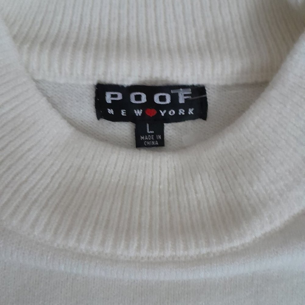 Vintage White Sunday Pullover Sweater - Picture 3 of 6
